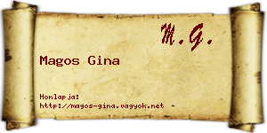 Magos Gina névjegykártya